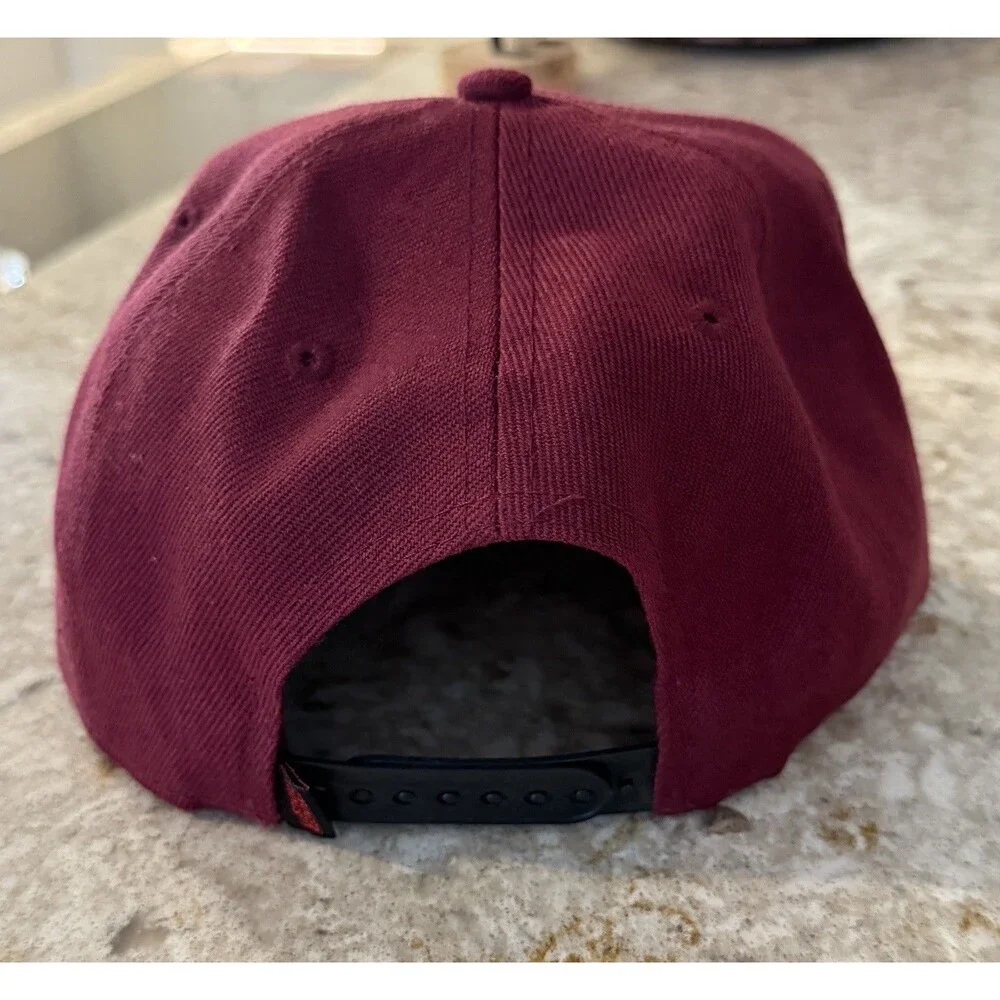 Official Netflix STRANGER THINGS Maroon Snapback Hat Cap Adjustable